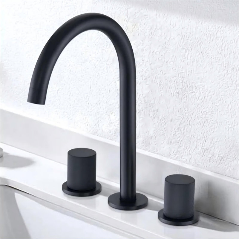 Robinet de salle de bain Maxbrass, Noir mat