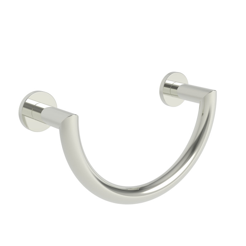 Kubic Towel Ring, Polished Nickel