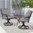 Swivel Rocker Patio Dining Armchair With Cushion-1298120254