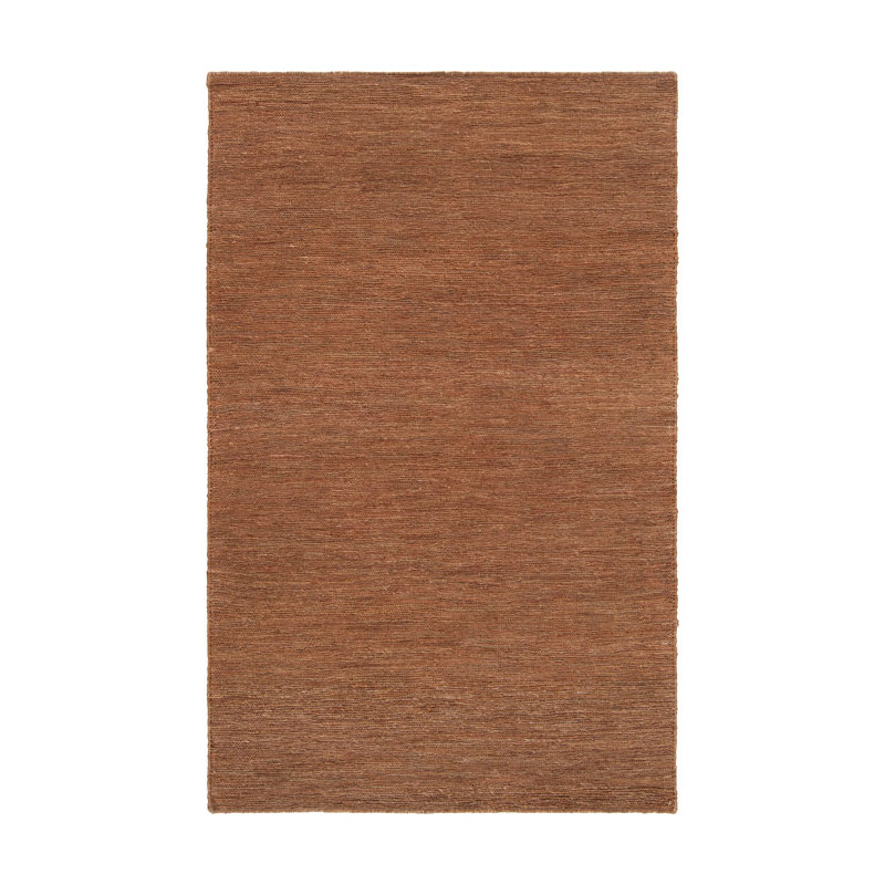 Tapis brun tissé à la main Jaysha, Rectangle 2 pi x 3 pi