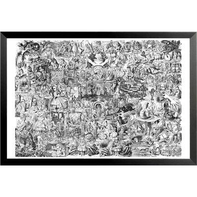 " Alice in Wonderland Collage " Graphic Art Print