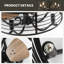 Debashis 22" Classic Black Cage Ceiling Fan with Light and Remote Control