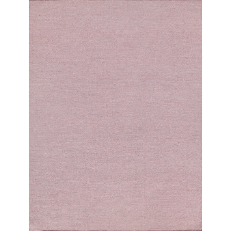 Kashmir Handmade Flatweave Light Pink Area Rug, Rectangle 2' x 3'