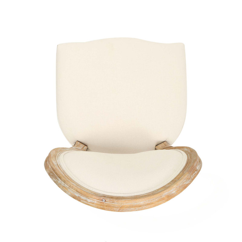 Chaise de salle à manger Classic, Naturel, Tissu beige