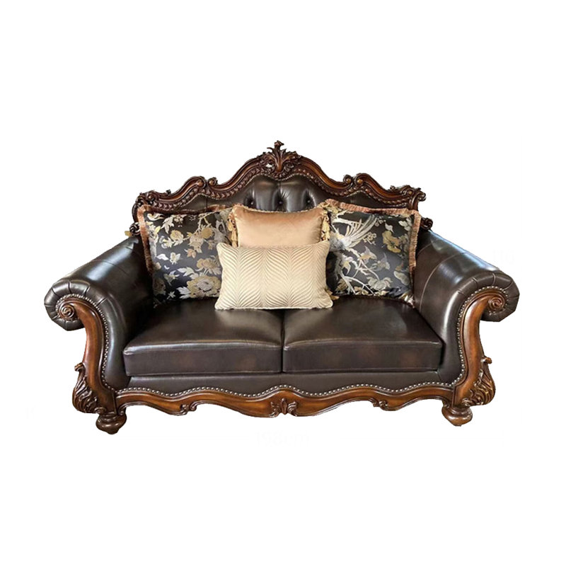 Causeuse en cuir véritable American Leather