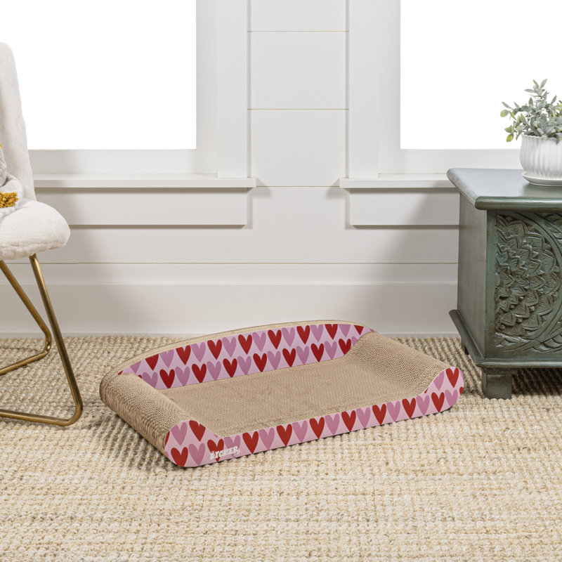 Emzley Scratching Post, Pink/Red