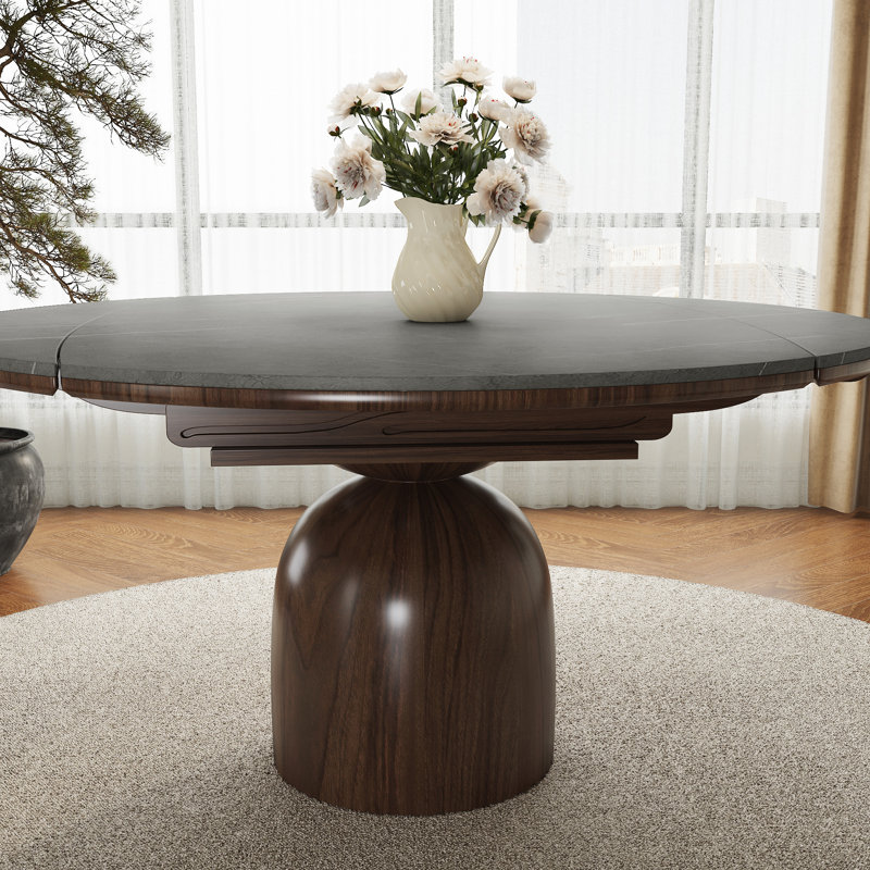 Table de salle à manger Corsa, H 29,5 po x L 53,1 po x l 53,1 po, Gris