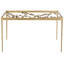 Ingrid Glass Top Metal Base Writing Desk