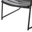 Chaise: fer noir mat, rendant la cour et le patio plus attrayants, 25,2 po De 13,41 lb à 23,85 de profondeur,