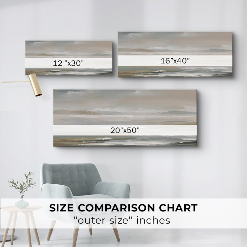 Edge of Infinity - Toile tendue avec châssis - Prêt à accrocher, H 12 po x l 30 po