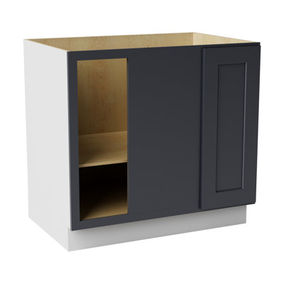 Armoire d'angle à base basse