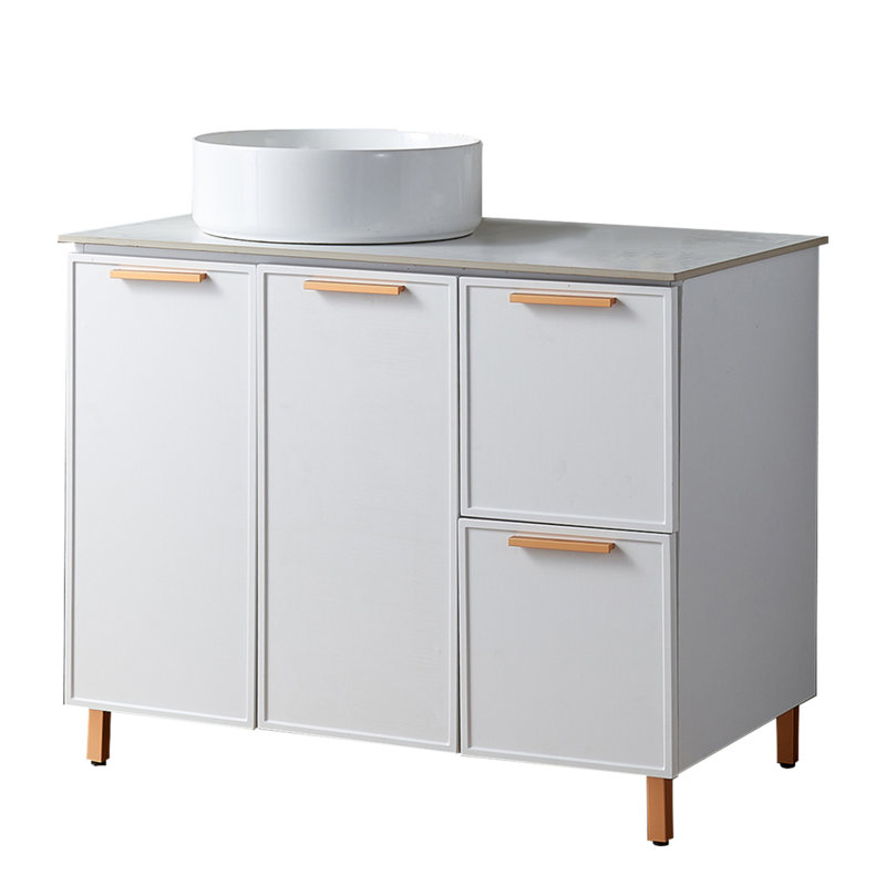 Ensemble de meuble-lavabo simple blanc 36 po