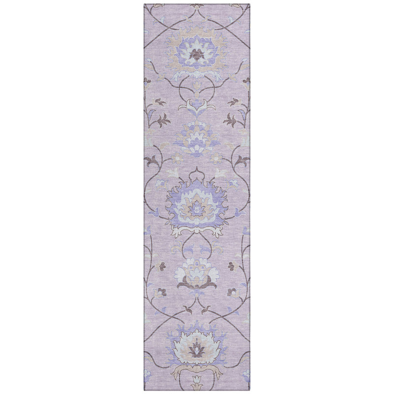 Machine Washable Indoor/Outdoor Mattera ACN2291 Global Rug, Runner 2'3" x 7'6"