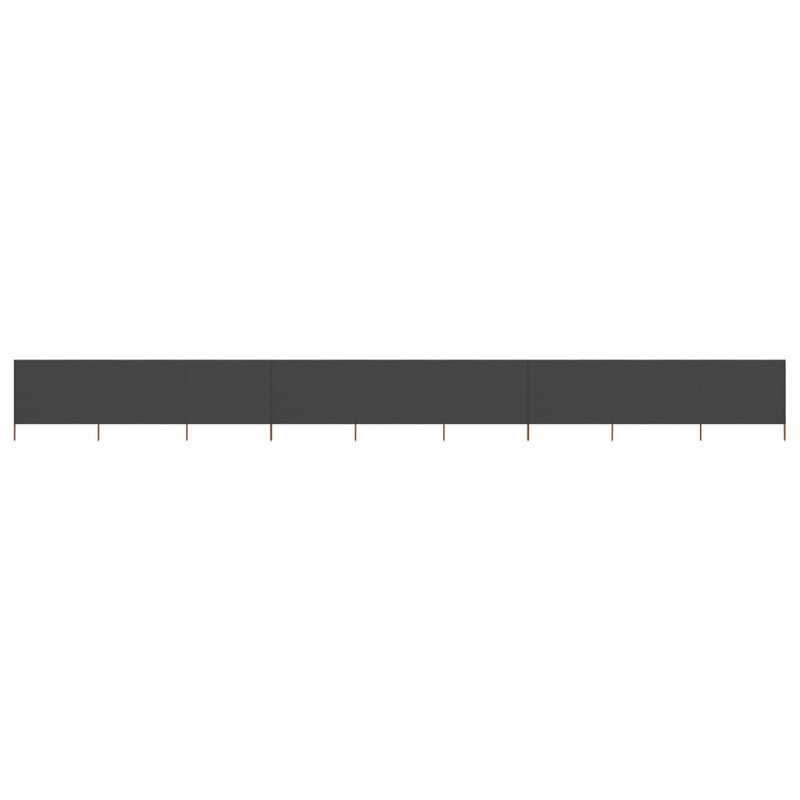 Braud Wood Folding Room Divider, 150cm H x 1200cm W, Anthracite