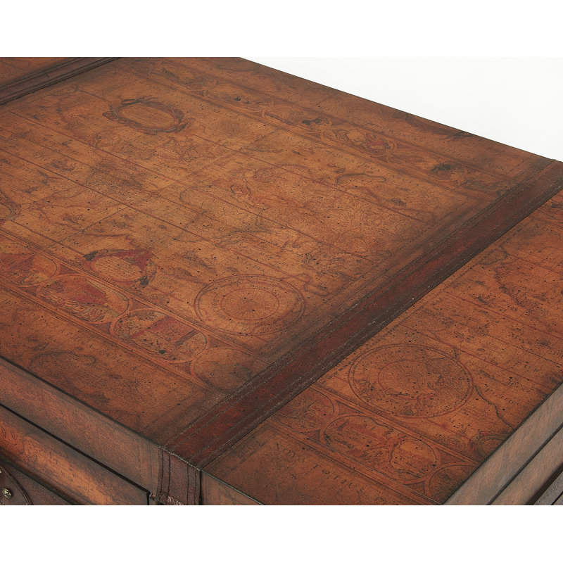 Vasco Old World Map Trunk Table
