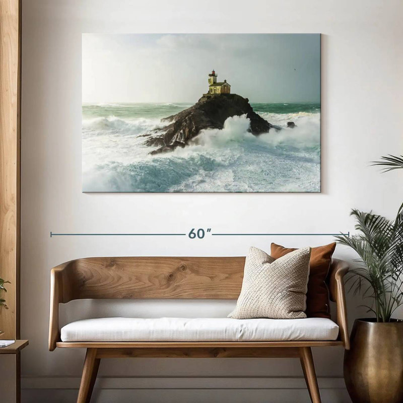 Alvord Tevennec Lighthouse, 32" H x 48" W