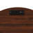 Walnut Cylindrical Mid-Century Nightstand, Sliding Door 2-Tier Storage Round Bedside Table With Charging Station