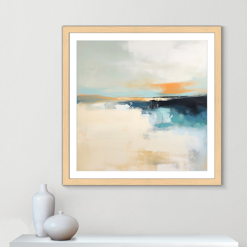 Impression «Seashore Abstraction II» par Irena Orlov, Imprimé mat, Naturel, L 37,5 po x H 37,5 po
