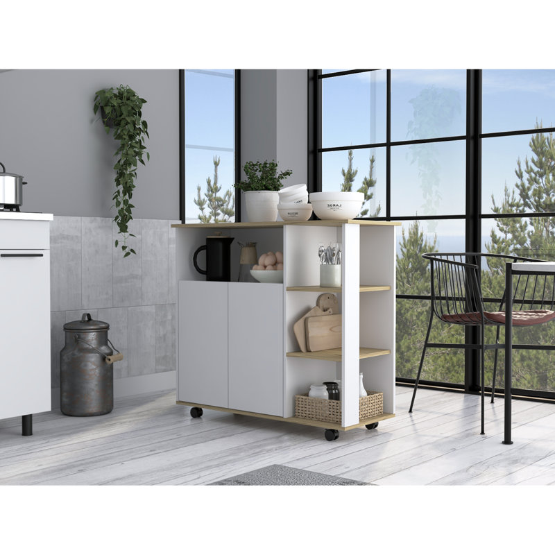 Îlot de cuisine, une armoire