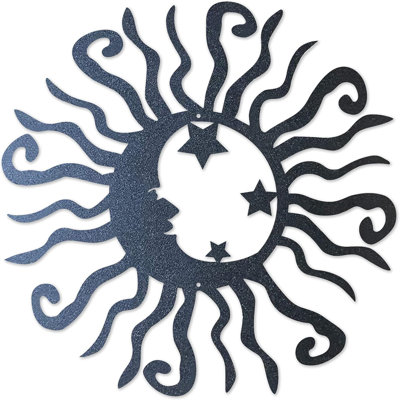 Décoration murale en acier 12 po Wacky Solar Moon
