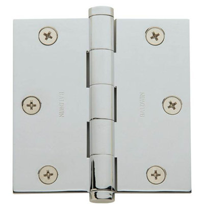 4" H x 4" W 2 - Butt Bearing Pair Door Hinges