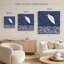 Aigrette blanche, impression sur toile marine moderne-1035248400