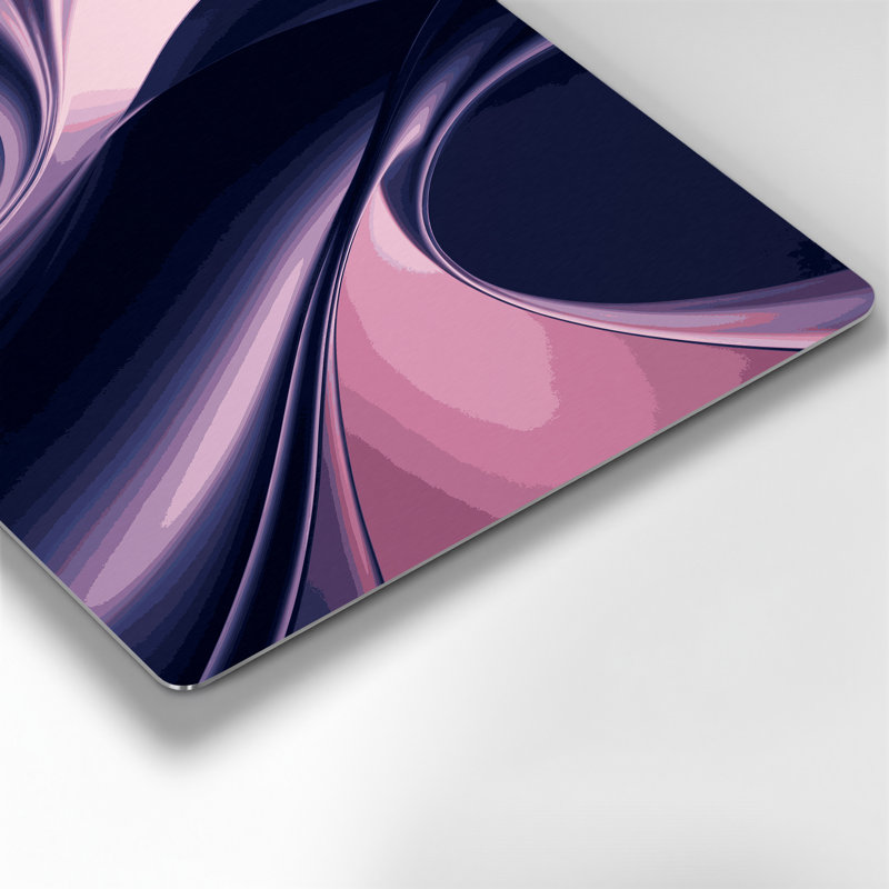 Gradient Abstract 26, art mural en métal bleu, H 12 po x l 18 po