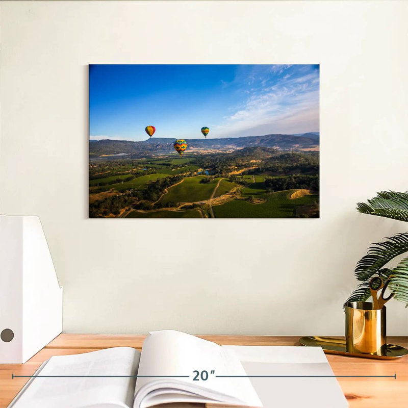 Montgolfières Alvord Napa Valley, H 8 po x l 12 po