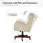 Lundgren Transitional Vegan Leather Tilting Executive Chair With Lumbar Support And Solid Base-1581064054