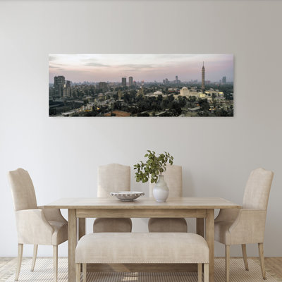 Crépuscule, Le Caire, île de Gezira, Égypte, art mural contemporain contemporain