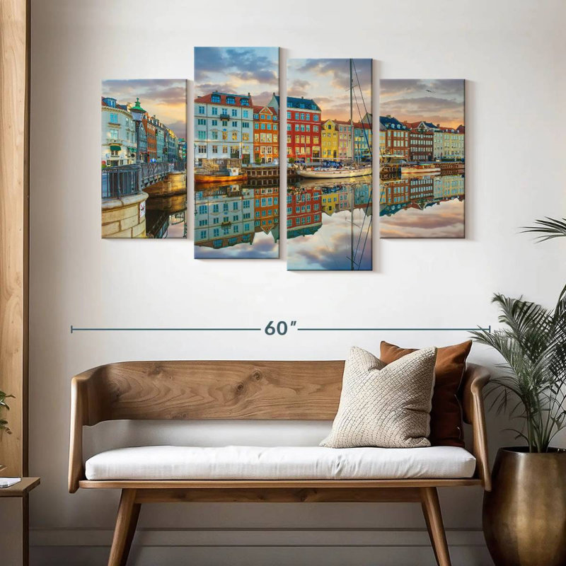 Coucher de soleil sur le canal Keesha Nyhavn
