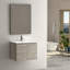 Ensemble de meuble-lavabo mural simple 23" avec miroir Jasso