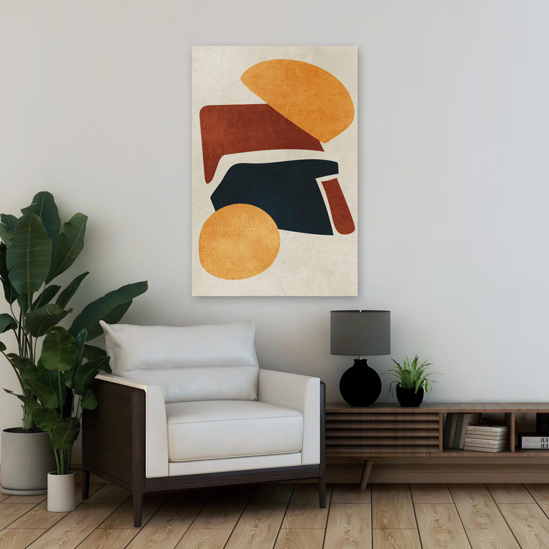 Tons de terre - Art minimaliste abstrait, H 36 po x l 24 po