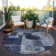 Machine Washable Indoor/Outdoor Segin ACN1114 Navy Rug