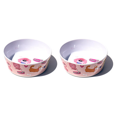 Whimsy Dogs Melamine Pet Bowl