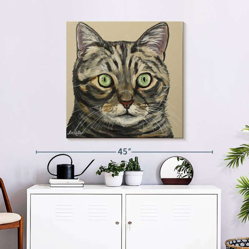 Chat tigré Ontan, H 30 po x l 30 po