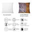 Zoom Macro de la texture du tissu - Coussin décoratif imprimé moderne-1193983423