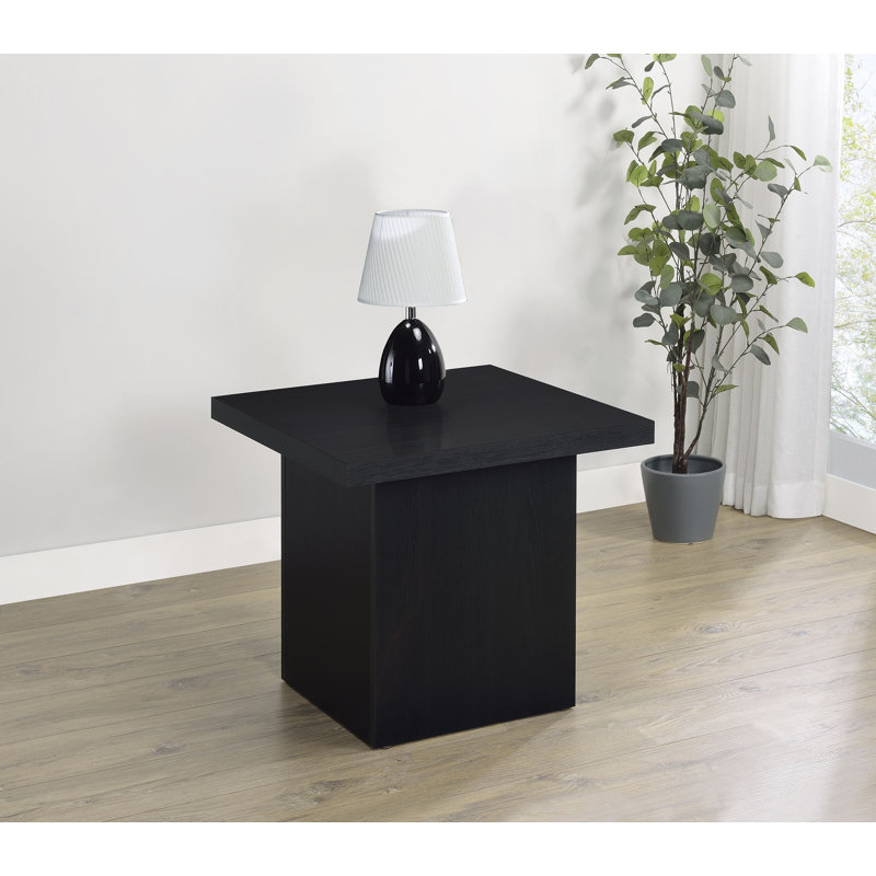 Table de bout carrée Varani, Noir