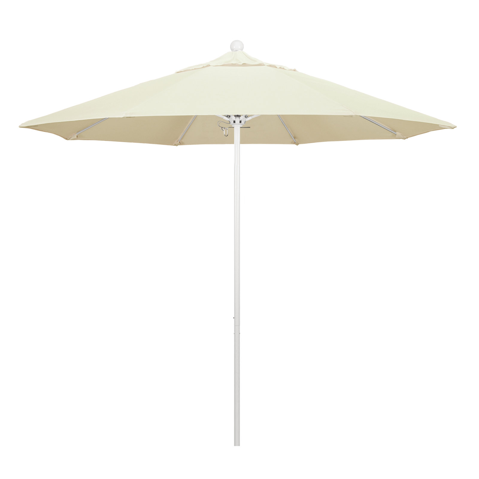 Maria 9' Sunbrella® Umbrella, Canvas Natural Sunbrella® Canvas, White