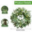 Guirlande de verdure artificielle, vigne fausse branche d'olivier pour centre de mariage, décoration murale, cuisine, manteau de cheminée, bricolage (vert)