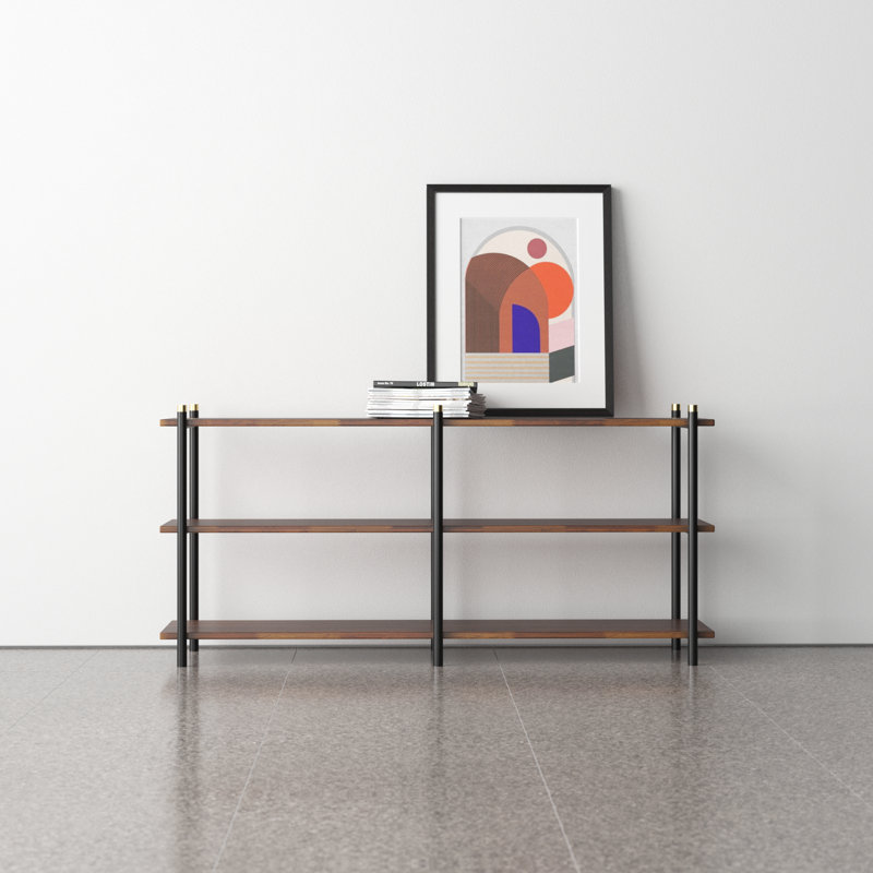 Dakota 64'' Solid Wood Top Console Table