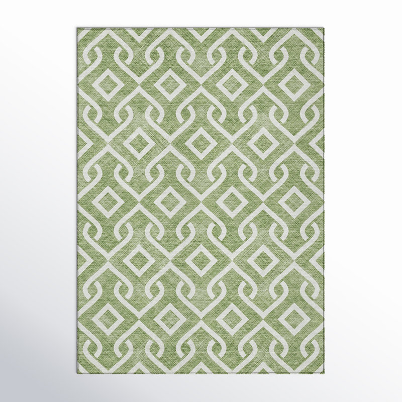 Mukul Geometric Indoor / Outdoor Rug, Rectangle 10' x 14'