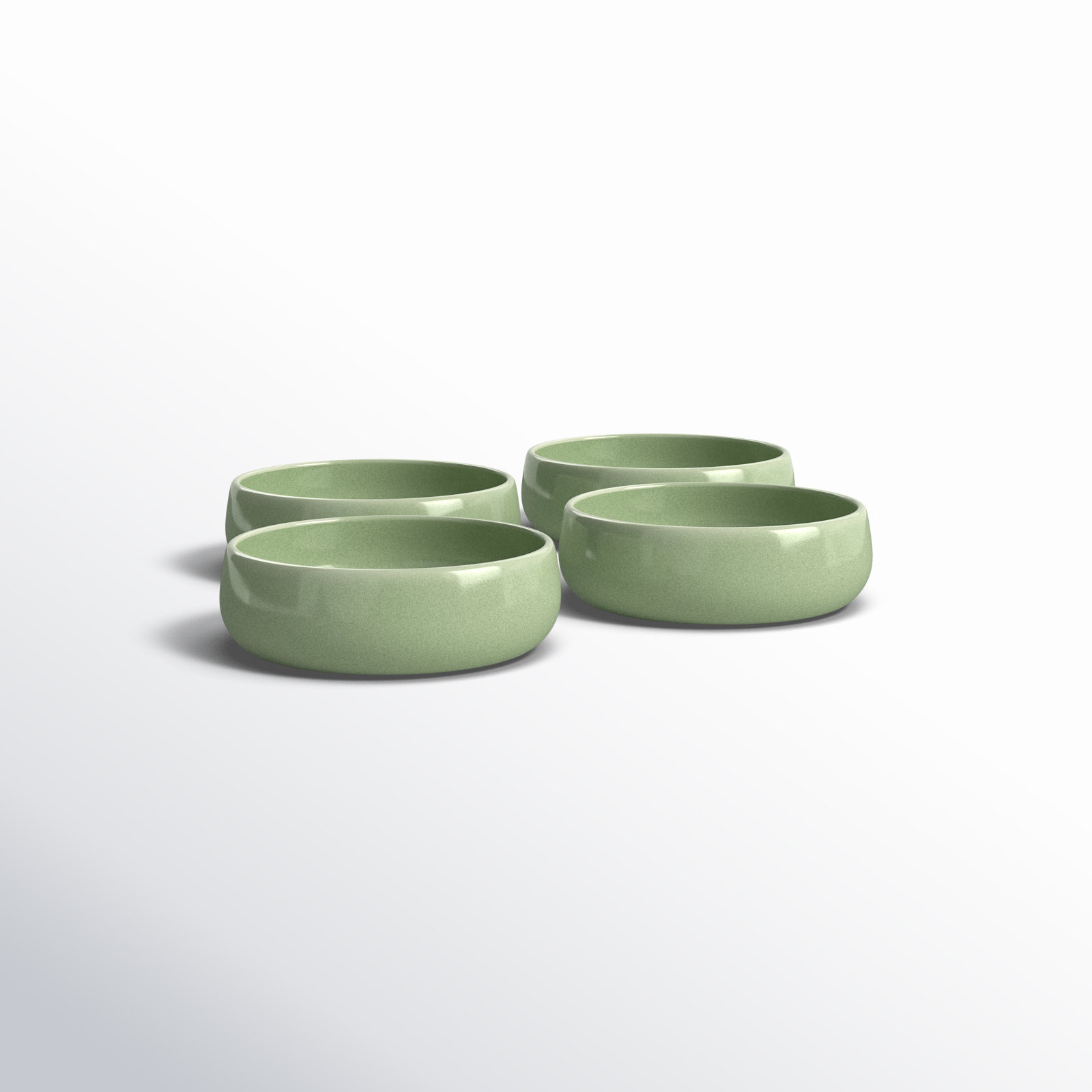 Borgen Stoneware Dessert Bowl, Sage