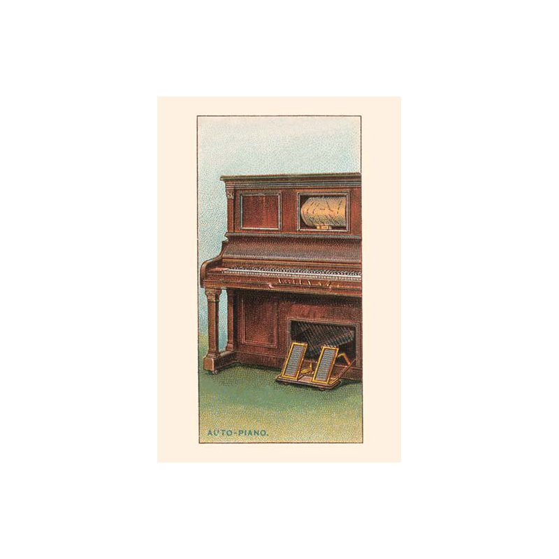 « auto-piano », impression, H 36 po x l 24 po x P 1,5 po