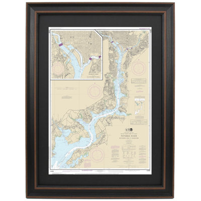 Mattawoman Creek To Georgetown | Nautical Chart | Framed Print
