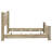 Sansome Weathered Oak 55-inch Eastern King Panel Bed