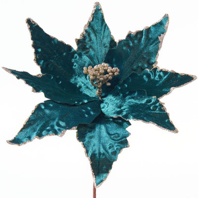24.13 cm H Artificial Poinsettia