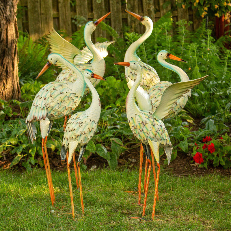 Cecilia Animals Weather Resistant Metal Garden Statue