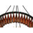 Grunwald 12 - Light Dimmable Drum Chandelier