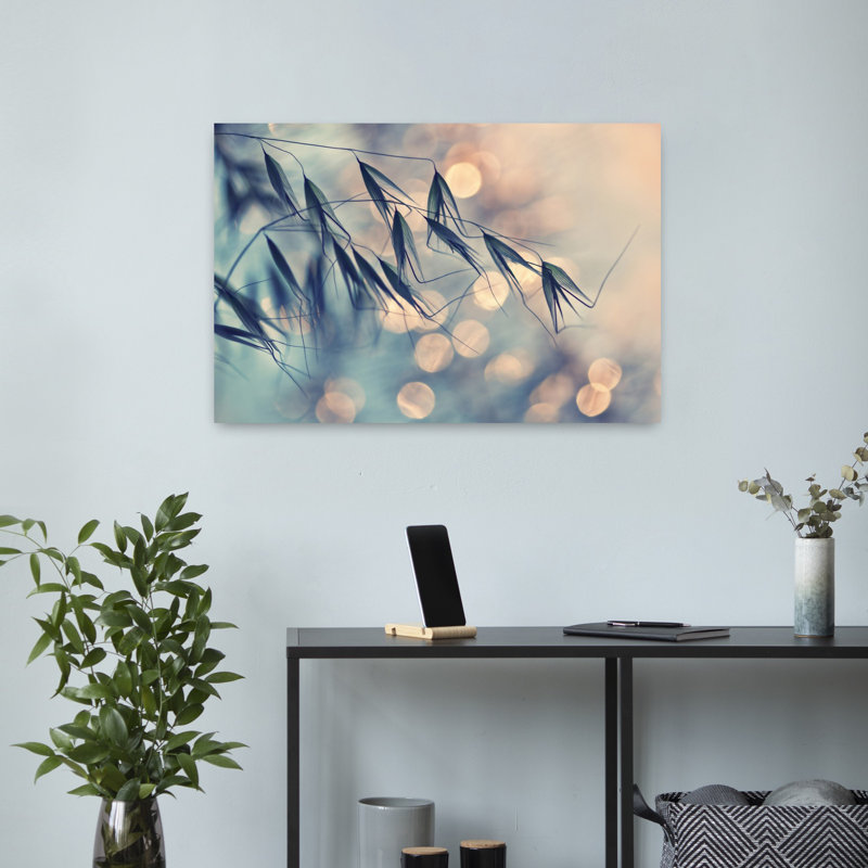 Contemporary Art Delicate Peaceful Serene Art, 16" H x 24" W